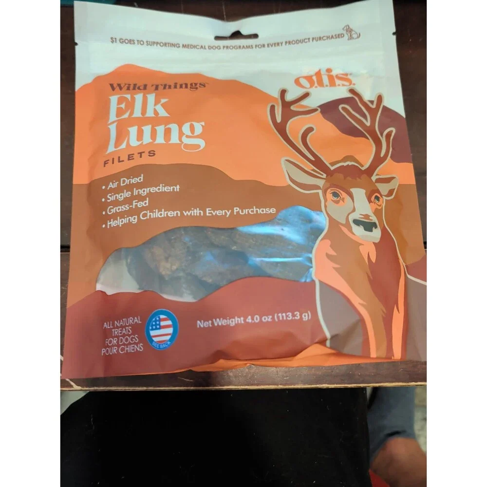 Dog Treats. Otis Wild Things Elk Jerky Dog Treats 4Oz Bb 9-2027